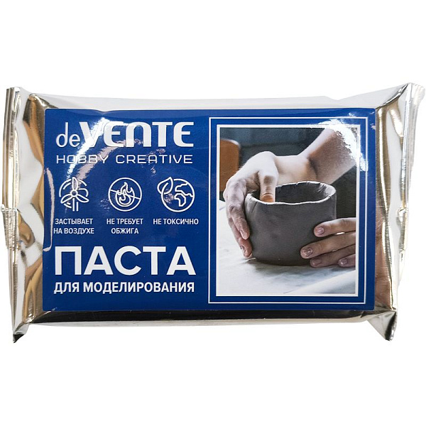 Паста для моделирования "deVENTE. HOBBY CREATIVE" серая, 150 грамм, самозатвердевающая на воздухе