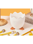 Подставка для пишущих принадлежностей "deVENTE. Duck & egg" 11x11,5x11,5 см, белая, в пластиковом пакете