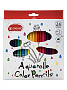 Карандаши 24 цв. акварельные ACMELIAE + кисточка, 9401-24