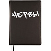Ежедневник недатированный "deVENTE. Message. НЕРВЫ" A5 (145 ммx205 мм) 320 стр, белая бумага 70 г/м², печать в 2 краски, твердая обложка из искусственной кожи с поролоном, шелкография, черный форзац, отсрочка, перфорация, закругленные уголки, 2 ляссе