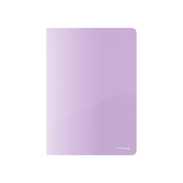 Папка - уголок А4 ErichKrause Matt Pastel Bloom, с 2 карманами, пластиковая, непрозрачный, ассорти (в пакете по 12 шт.)