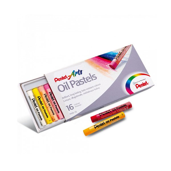 Пастель масляная 16 цв. "Pentel" в картоне