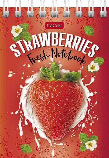 Блокнот А7 40 л. на гребне "Сладкое настроение" клетка, обл. мел.картон 