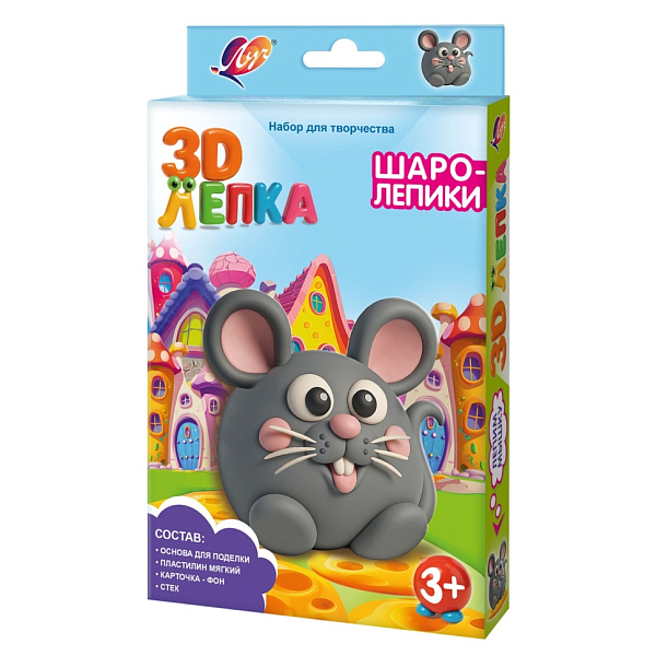 Набор с пластилином «Шаролепики. Мышка» Луч