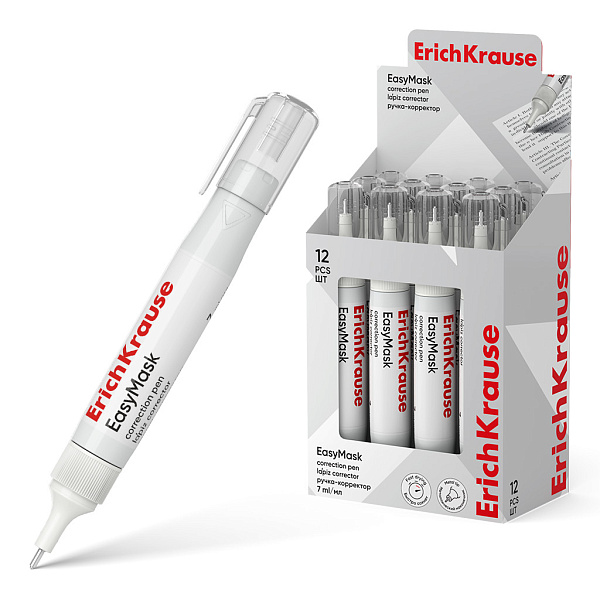 Корректирующая ручка 7 мл ErichKrause EasyMask,