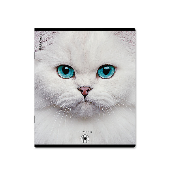 Тетрадь 96 листов в клетку "Cats", матовая ламинация  ErichKrause _MIX-PACK