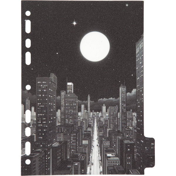 Разделитель листов "deVENTE. Silver Moon" A5 (160x210 мм) полипропилен 140 мкм, искрящаяся фактура, с рисунком, индивидуальная упаковка, 5 шт, индивидуальная упаковка