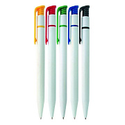 Авторучка шариковая, детали ассорти 5 цветов