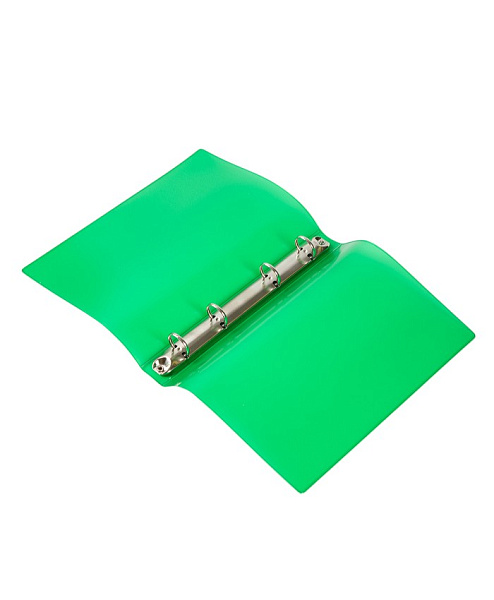 Обложка для тетрадных блоков 4 кольца А5, ПВХ 500 мкм, 166х223, зеленый