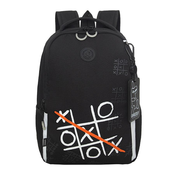 Рюкзак школьный с картхолдером на держателе (/1 черный)