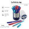 Ручка шариковая 0,5 мм "SoftWrite.JOY" чернила на масляной основе, СИНЯЯ (5 цветов корпуса)