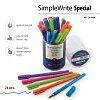 Ручка гелевая 0,5 мм SimpleWrite SPECIAL, ЧЕРНАЯ (5 цв.корпуса)