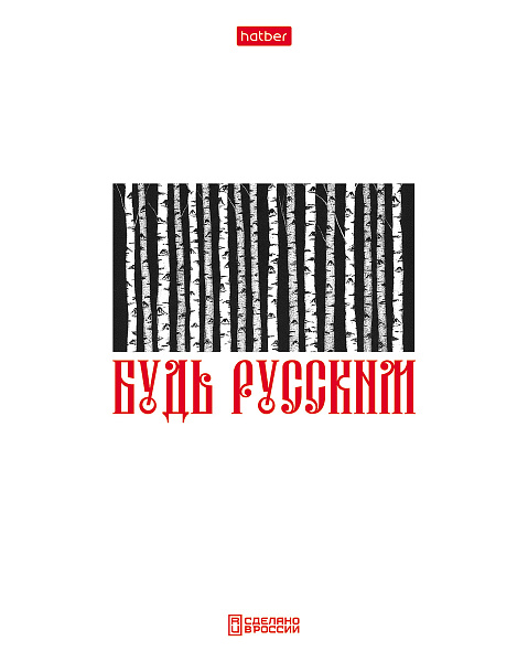 Тетрадь 48 листов в клетку "Приколы по-русски" 60-65г/кв.м на скобе Обл. мел.бумага 5 диз.в блоке скругл.углы