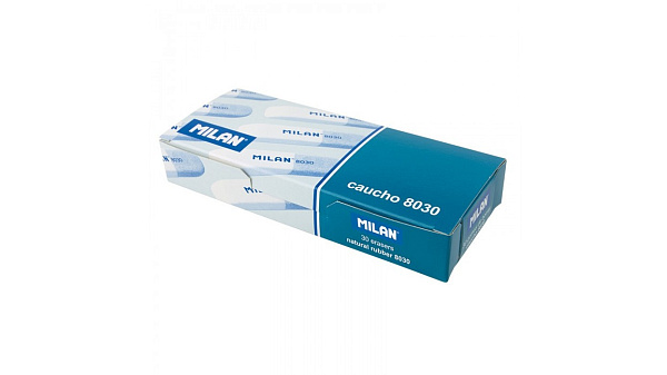 Ластик Milan "8030", скошенный, комбинированный, натуральный каучук, 60*14*7мм