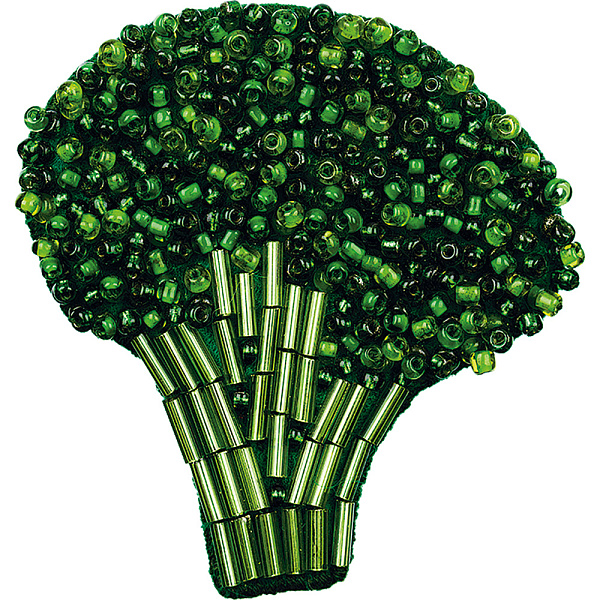 Набор для вышивания "Klart"  "Брошь. Брокколи" 5.5  х 5.5  см