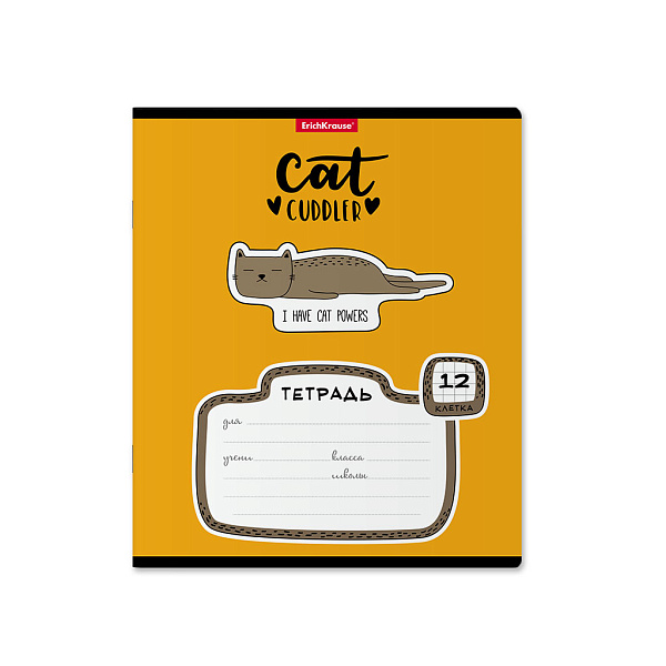 Тетрадь 12 л. кл. "Funny Kittens" ErichKrause  (в плёнке по 10 шт.)_MIX-PACK