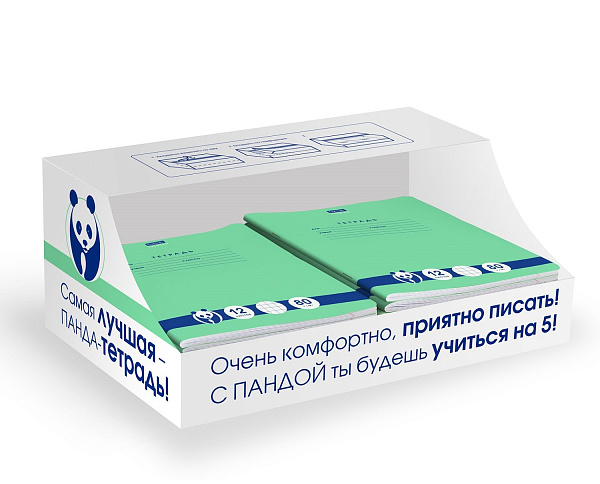 Тетрадь 24 листа в клетку "Панда-Тетрадь" "Premium" Класс "A"