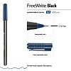 Ручка шариковая 0,7 мм "FreeWrite Black" СИНЯЯ 