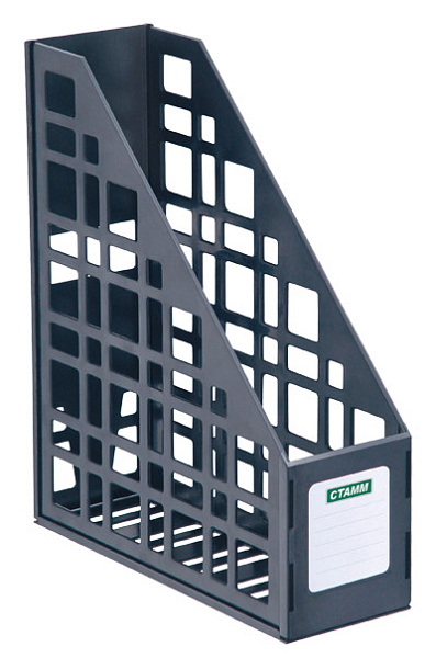 Лоток сборный вертикальный черный (85 мм)