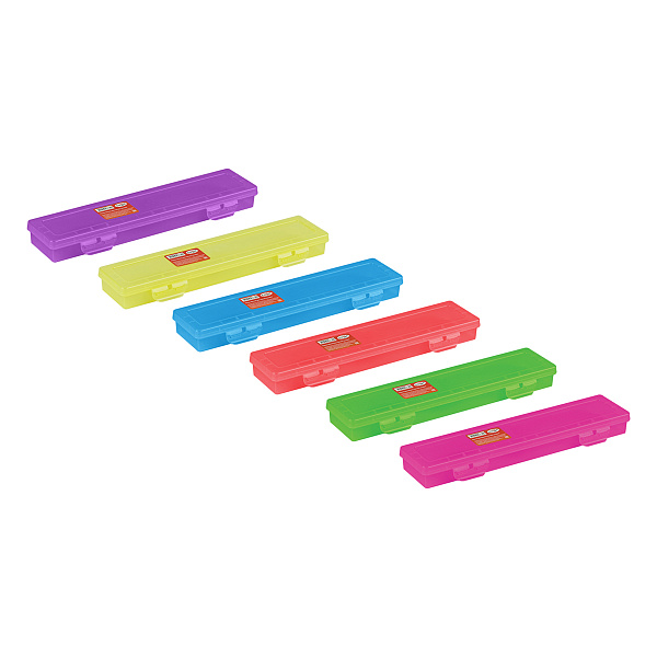 Пенал-футляр для кистей Гамма, 350 x 90, пластиковый, ассорти