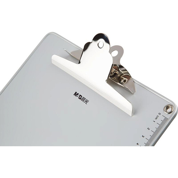 Папка-планшет A4 M&G 315x228 мм, пластик,прижимбабочка, серебр, ADM94862