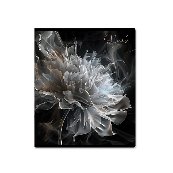 Тетрадь 48 л. кл. "Fluid", ламинация soft-touch+выборочный УФ-л ErichKrause 