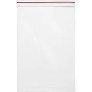 Пакет упаковочный с замком Zip Lock "deVENTE" 180x250 мм, ПНД, 35 мкм, прозрачный, 50 шт в упаковке, с красной полосой на zip-застежке