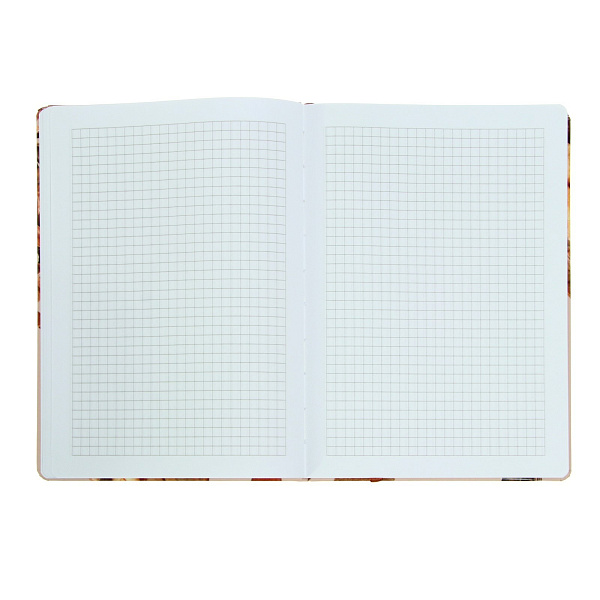 Блокнот А5 96 л. "Parts of plants" тв.переплет, печатный блок 70г/м2ручки+ляссе