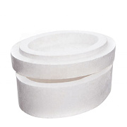 Заготовка для декорирования "deVENTE. Шкатулка овальная" из пенополистирола, 150x114x73 мм, 1 шт, в пластиковом пакете с подвесом