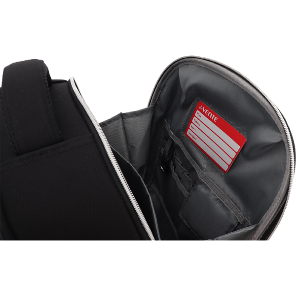 Рюкзак "deVENTE. Junior. Turbo Galaxy" школьный жесткий 35x27x13 см (14 л) вес 800 г, плотный износостойкий полиэстер с водоотталкивающей пропиткой, 2 отделения (одно отделение на молнии с разделителями для учебников и органайзером, другое отделение 