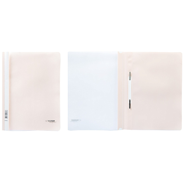 Скоросшиватель A4 140/180 мкм волокно персиковый "Expert Complete" Trend Pastel