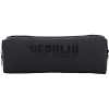 Пенал-косметичка "deVENTE. Чёрный список" 21,5x8x5 см, износостойкая матовая искусственная кожа до -40C, отделение на молнии, прямоугольный для 75 предметов, черный