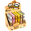 Ручка шариковая автомат. 0,7 мм deVENTE. Cute Hamburger 8 цв СИНЯЯ с декор. элементом,чернила на масл основе