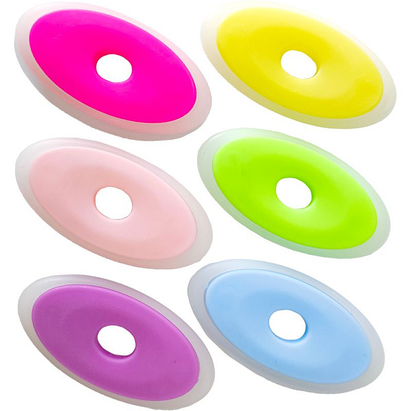 Ластик "deVENTE. School" для гелевых стираемых чернил, овальный, 50x25 мм, с пластиковым держателем, в индивидуальной упаковке со штрих кодом, в пластиковой банке