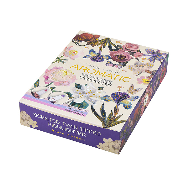 Маркер-текстовыделитель С ЗАПАХОМ "FLORA. LUSH BOUQUET", РОЗОВЫЙ