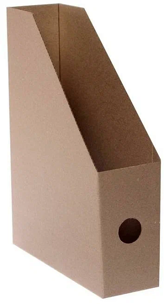 Накопитель-лоток архивный из микрогофрокартона INDEX, 100 мм, до 900 листов, бурый