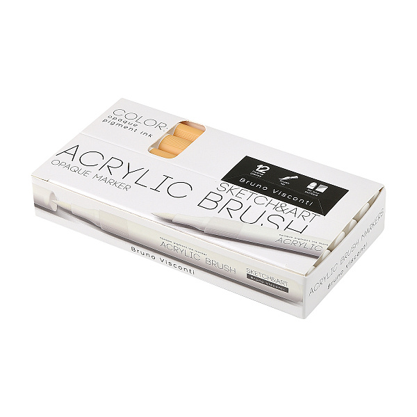 Маркер-кисть акриловый "SKETCH&ART" ЗОЛОТОЙ