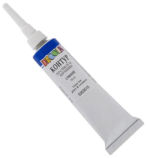 Контур акрил стекло керамика Декола 18мл Синий 