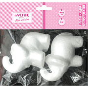 Заготовка для декорирования "deVENTE. Слоники" из пенополистирола, 100x65 мм, 2 шт, в п/п с подвесом