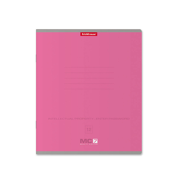 Тетрадь 12 л. кл. "MC-7" ассорти, MIX-P ErichKrause® 