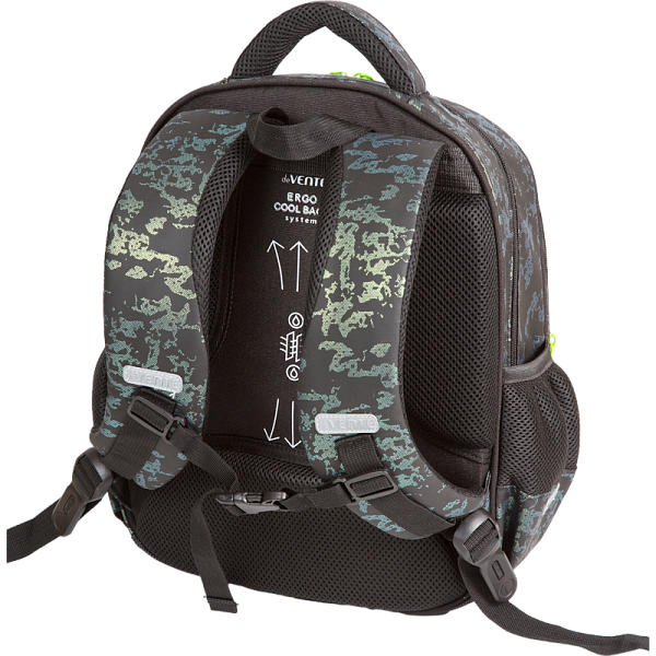 Рюкзак "deVENTE. Grade. Bad Boy" школьный жесткий 37x28x16 см (16 л) вес 700 г, 1 отд. на молнии с разделителями для учебников, 1 отделение с органайзером, 2 передних кармана, 2 боковых кармана сеткой на резинке, эргономичная формоустойчивая вентилир