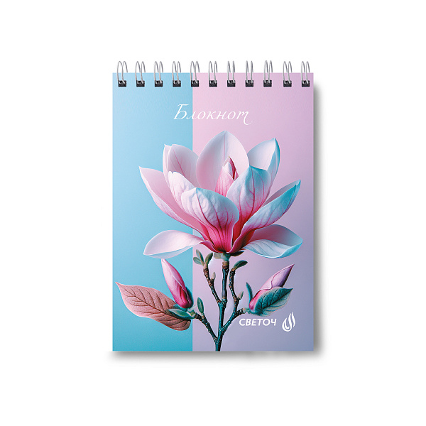 Блокнот А6 60 л. кл. на гребне "Умиление" 01219  "Светоч"