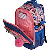 Рюкзак "deVENTE. Ergo. Forever Young" школьный 39x28x20 см (18 л) 850 г, текстильный, 2 отделения на молнии, одно с уплотненным отделением для ноутбука до 15 дюймов и книг и карманом для учебников, второе с органайзером и карабином для ключей, передн
