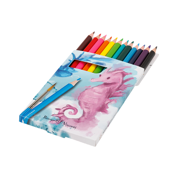 Карандаши 12 цв. акварельные "DREAM WORLD"