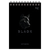 Блокнот А6, 60 листов на гребне, BG "Just black", мягкая обложка мелованный картон, 60 г/кв.м