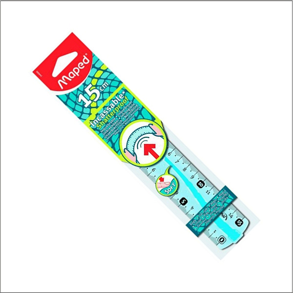 Линейка 15 см Maped FLEX ударопрочная 