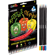 Карандаши 18 цв. "deVENTE. Juicy Black" 2М, трёхгранные, пластиковые