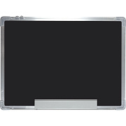 Доска меловая с алюминиевой рамой "Attomex" 900x600 мм, с гальванизированным стальным листом на задней стороне, алюминиевая полка для маркеров, открытое крепление, термоусадочная пленка