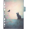 Разделитель листов "deVENTE. Cat Story" A5 (160x210 мм) полипропилен 140 мкм, искрящаяся фактура, с рисунком, 5 шт, индивидуальная упаковка