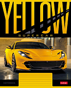 Тетрадь 18 листов в клетку "YELLOWsupercar" 5 диз.в блоке скругленные углы